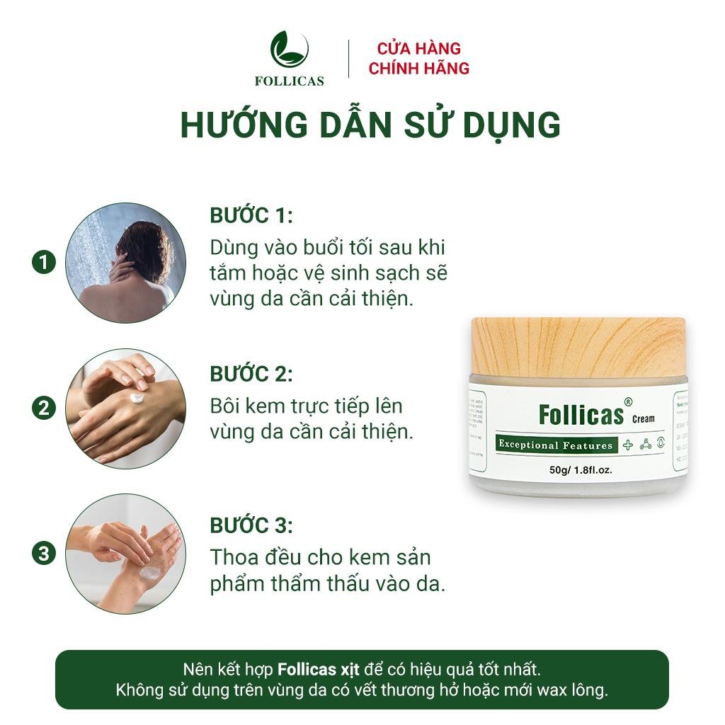 Hướng dẫn sử dụng kem bôi viêm nang lông Follicas